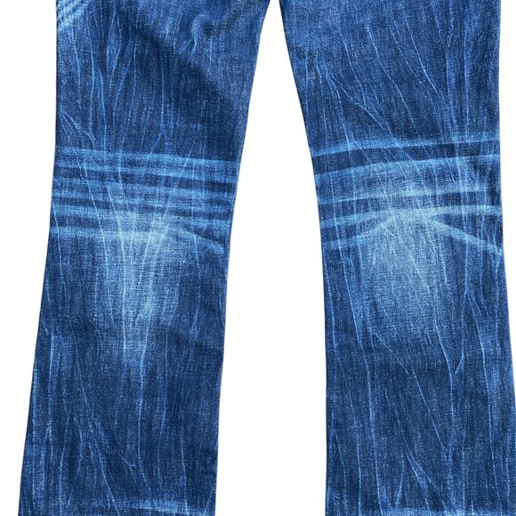 Miss Me Curvy Boot Denim Jeans Sz 27 Rhinestone Western Statement Mid-Rise - Picture 5 of 16